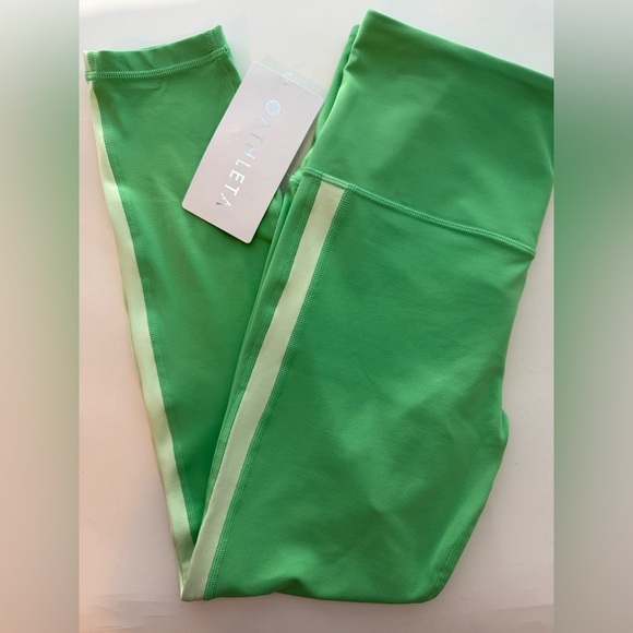 Athleta Elation Color Block 7/8 Ultra High Rise Leggings | Valley | Small - Picture 3 of 9